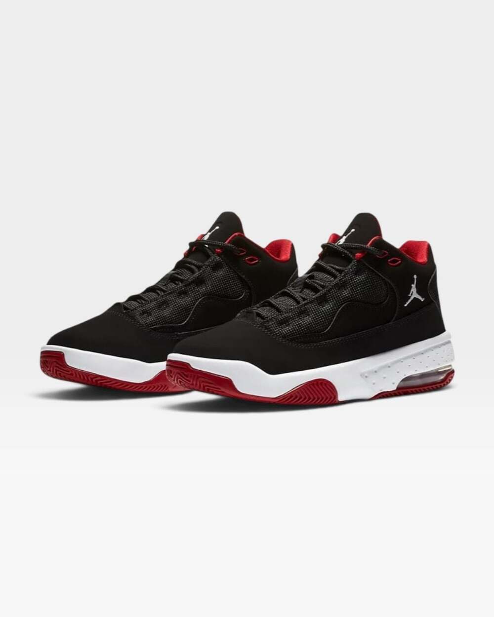 Air Jordan Max Aura 2 GS Black Gym Red Sneakers CN8094-016 Size 4Y